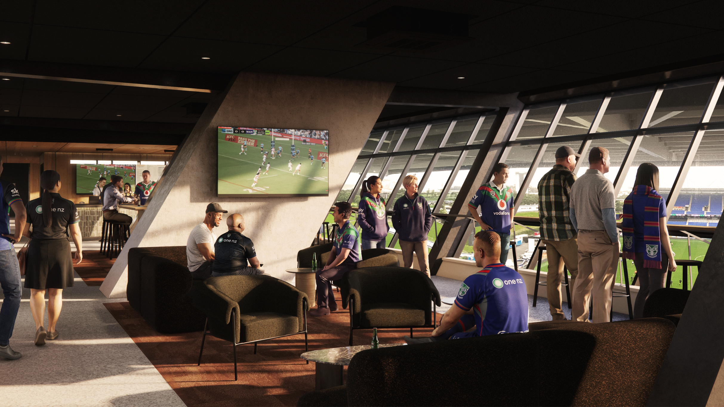 Go Media Stadium Members Lounge by Sports & Rec