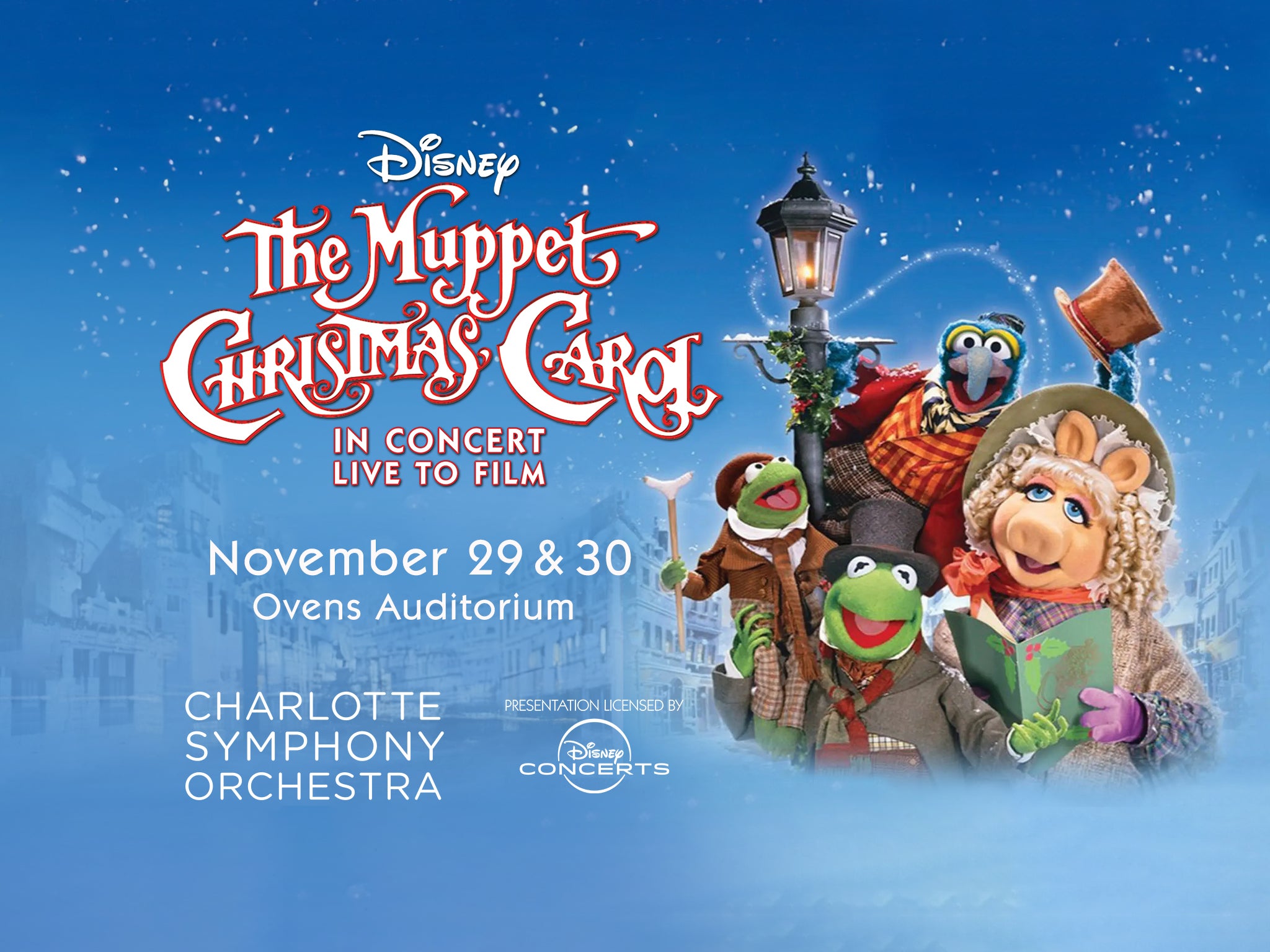 The Muppet Christmas Carol in Concert at Ovens Auditorium – Charlotte, NC