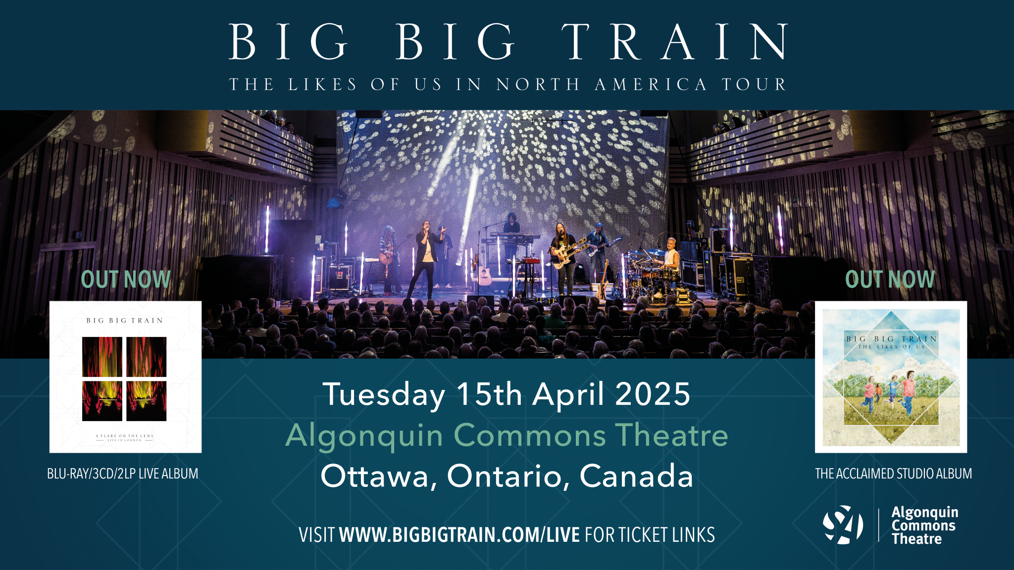 Big Big Train – The Likes Of Us North America 2025 at Algonquin Commons Theatre – Nepean, ON