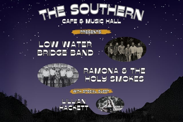 Low Water Bridge Band and Ramona & The Holy Smokes presales in Charlottesville