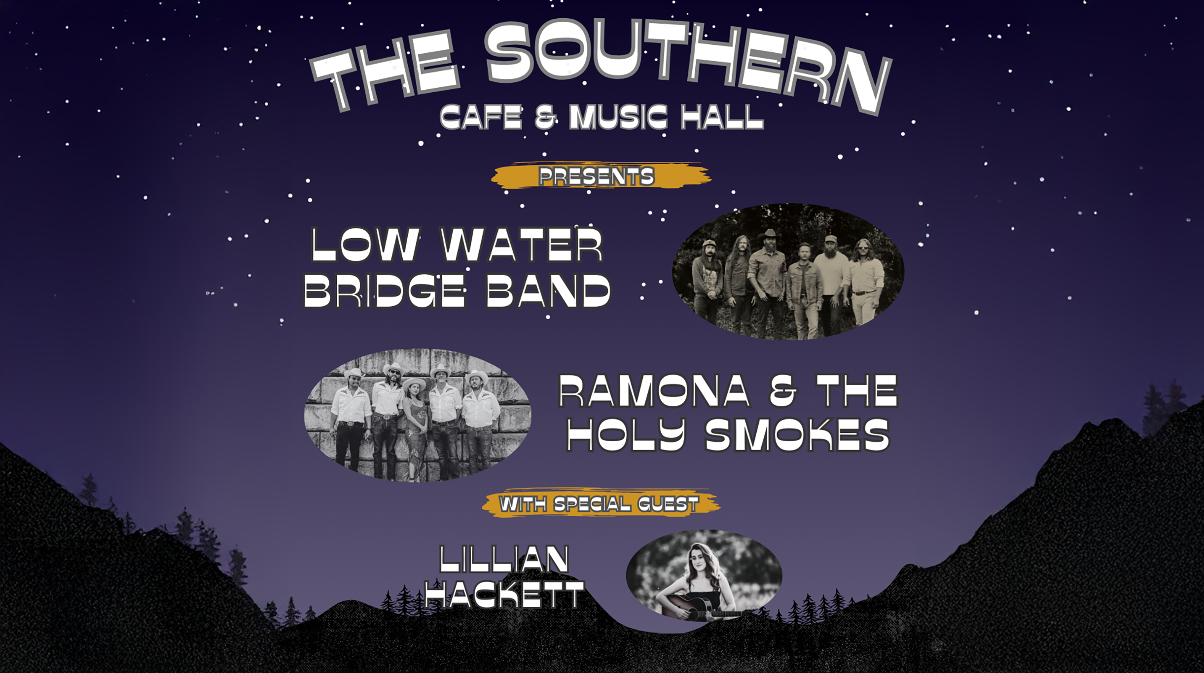 Low Water Bridge Band and Ramona & The Holy Smokes at The Southern Cafe & Music Hall – Charlottesville, VA