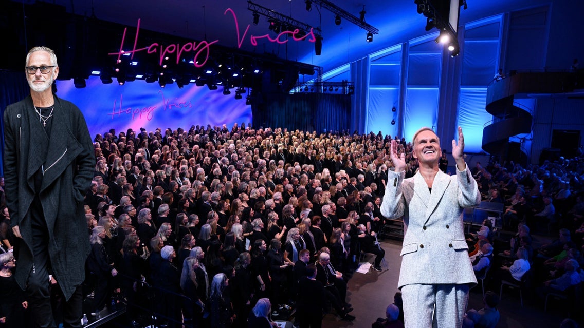 Happy Voices under ledning av Gabriel Forss. Gäst: Uno Sveningsson