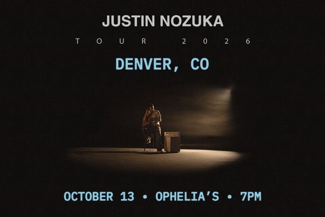 Justin Nozuka presales in Denver