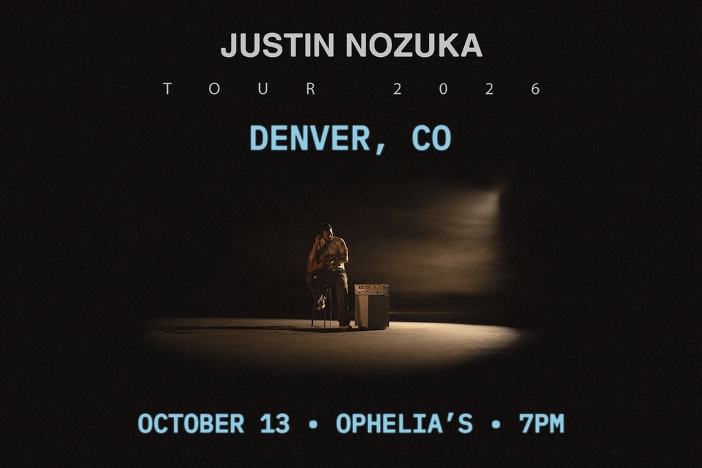 Justin Nozuka at Ophelia's Electric Soapbox on Tue, Oct 13, 2026