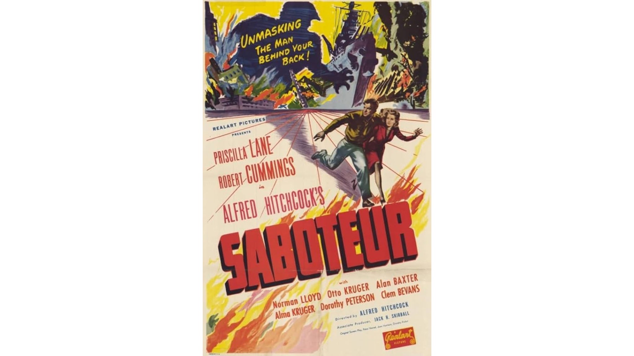 Movie: Saboteur (1942) 5th Annual Hitchcock Series w/ John DiLeo at Milford Theater – Milford, PA