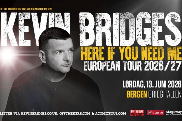 Presales to kevin bridges: members use these when buying pre-sale tickets