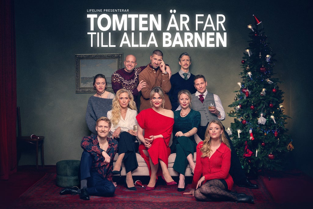 Tomten är far till alla barnen show poster
