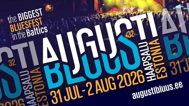 Augustibluus Festival 3 päivän lippu 31.7.-2.8.2026