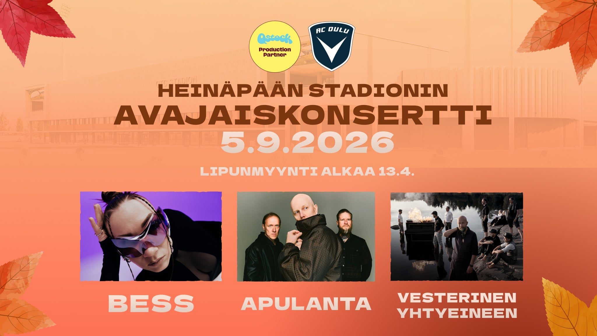Heinäpään stadionin avajaiskonsertti concerts and tour dates | GlobalGigMap