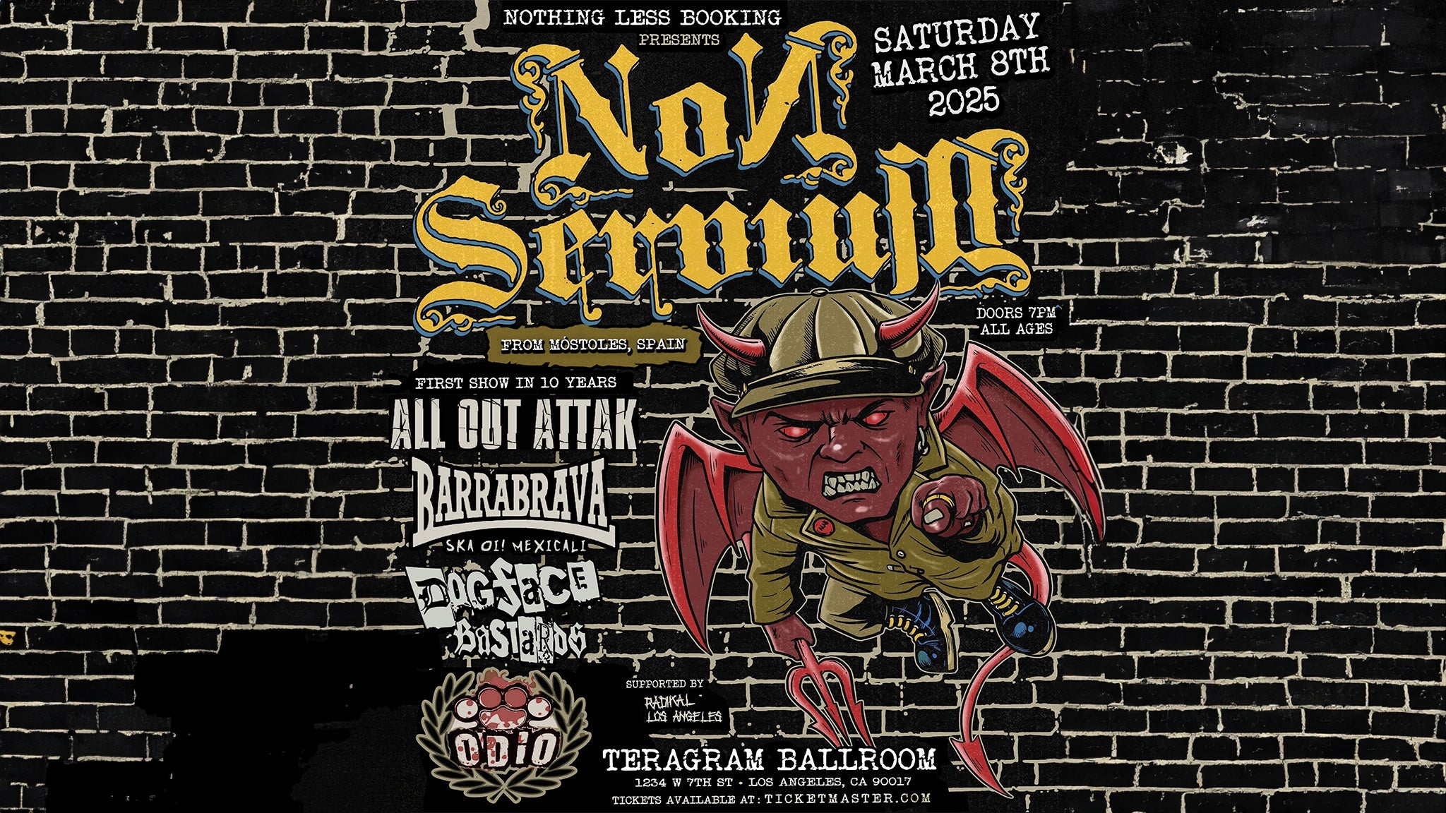 Non Servium at Teragram Ballroom – Los Angeles, CA