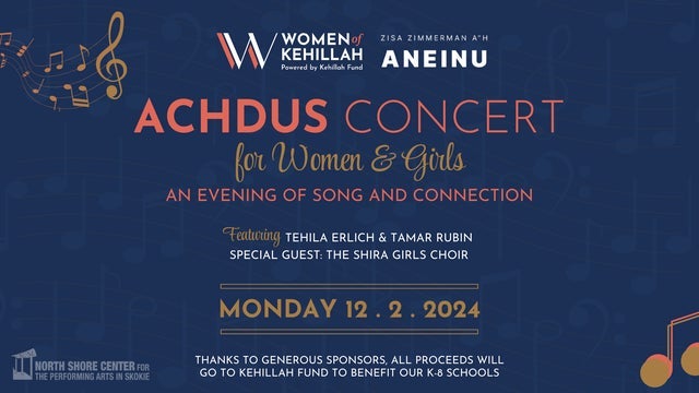 Achdus Concert for Women & Girls