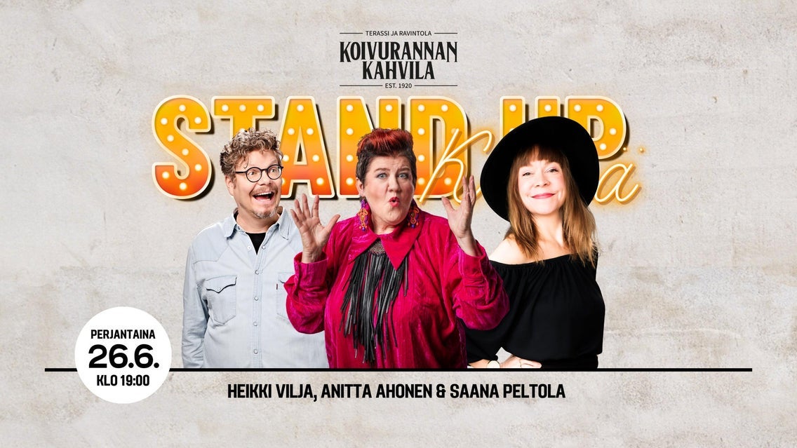 Anitta Ahonen, Heikki Vilja & Saana Peltola - Stand up show