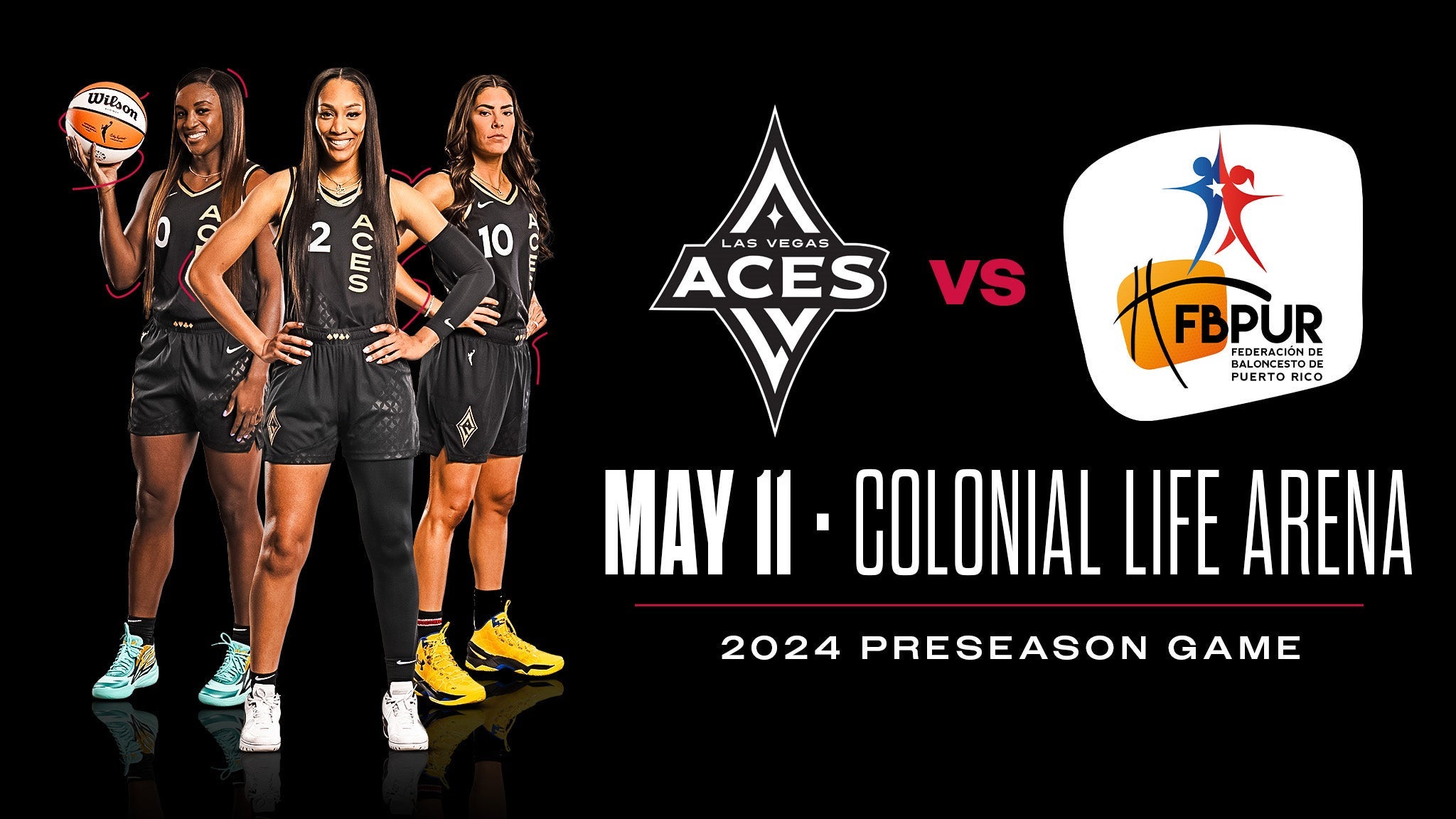 WNBA Pre-Season: Las Vegas Aces vs. Puerto Rico in Columbia promo photo for WNBA presale offer code