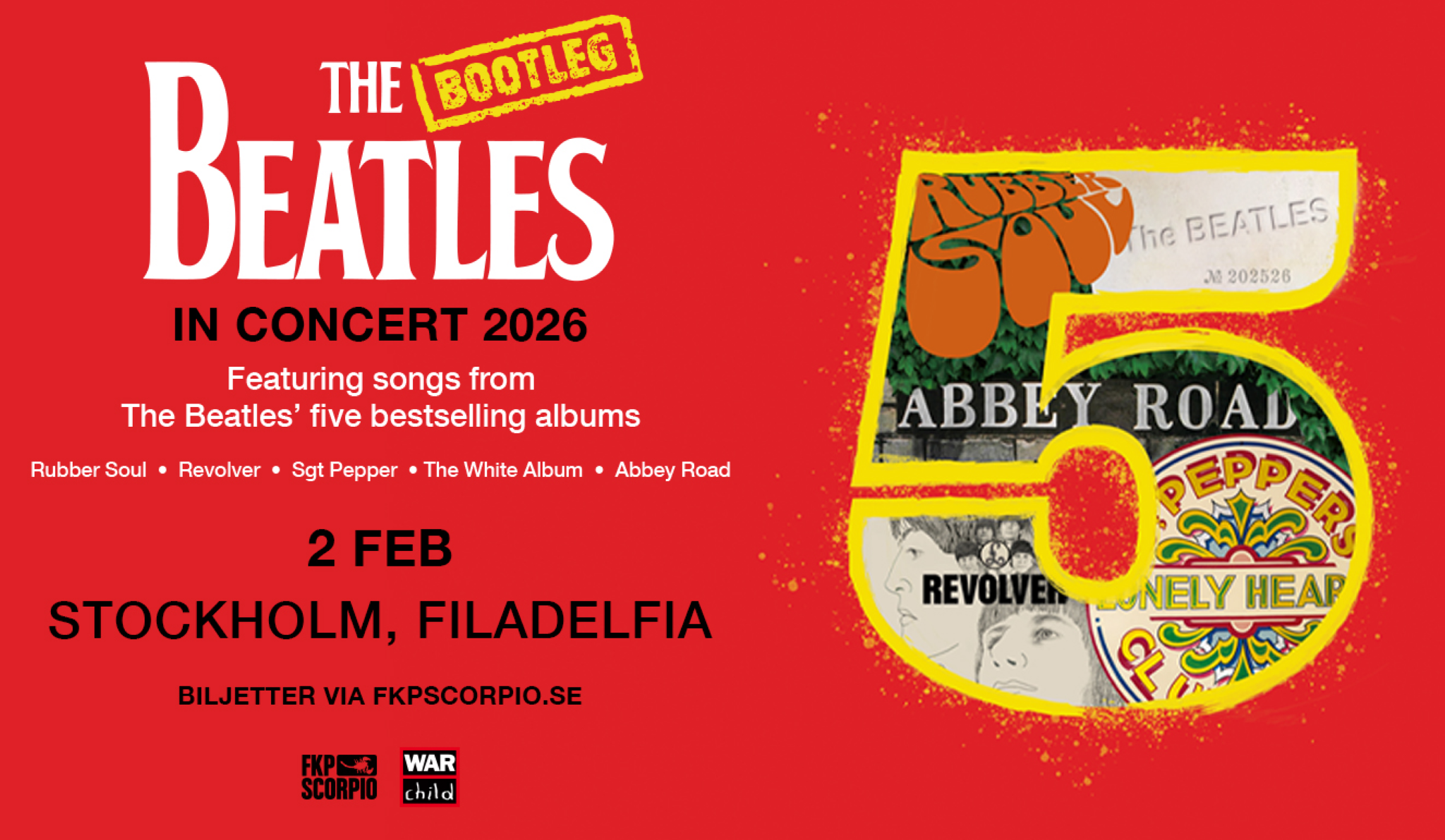 Presale codes for the bootleg beatles: members use these when buying pre-sale tickets