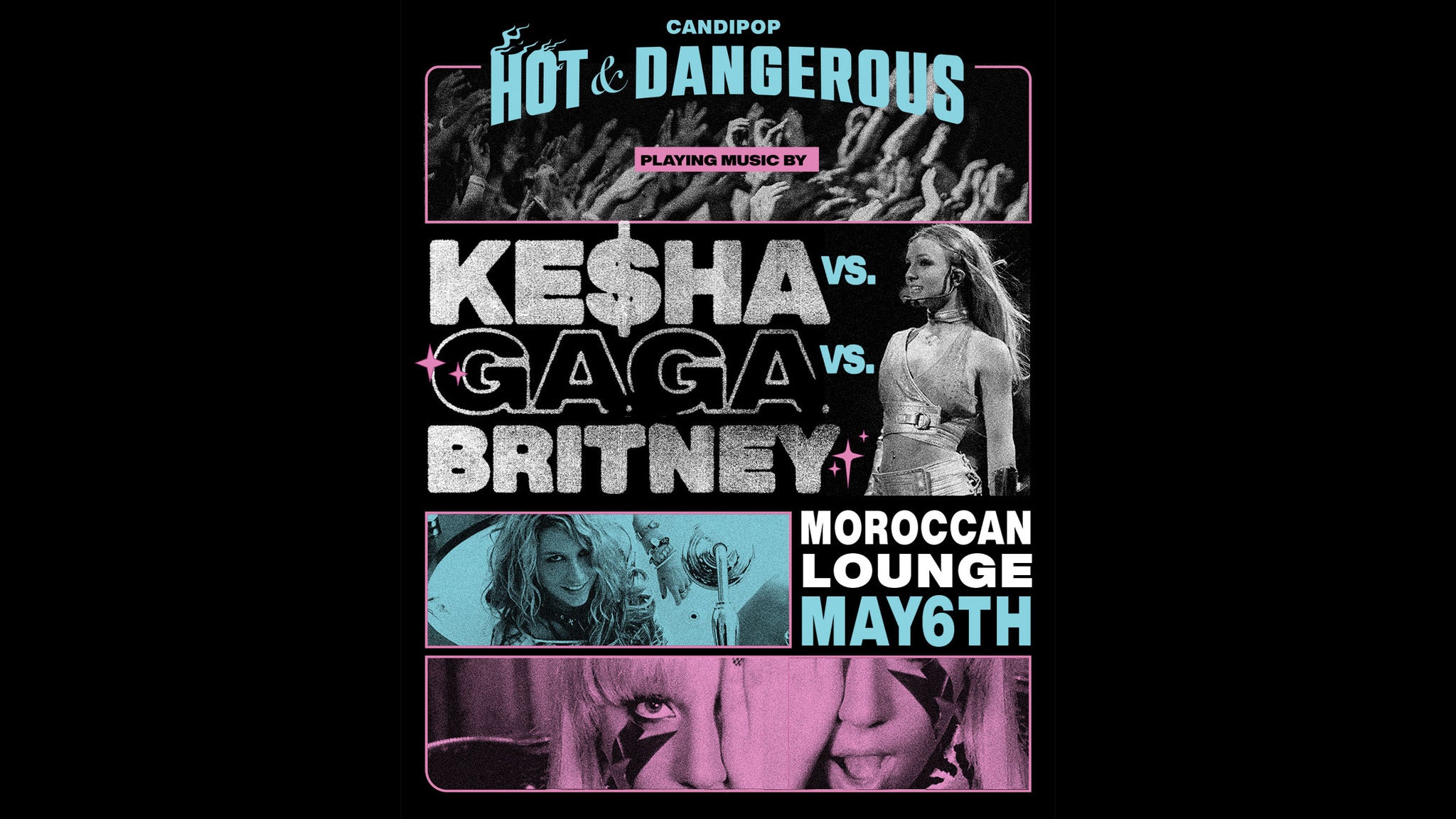 Main image for event titled Candi Pop - KE$HA vs Gaga vs Britney