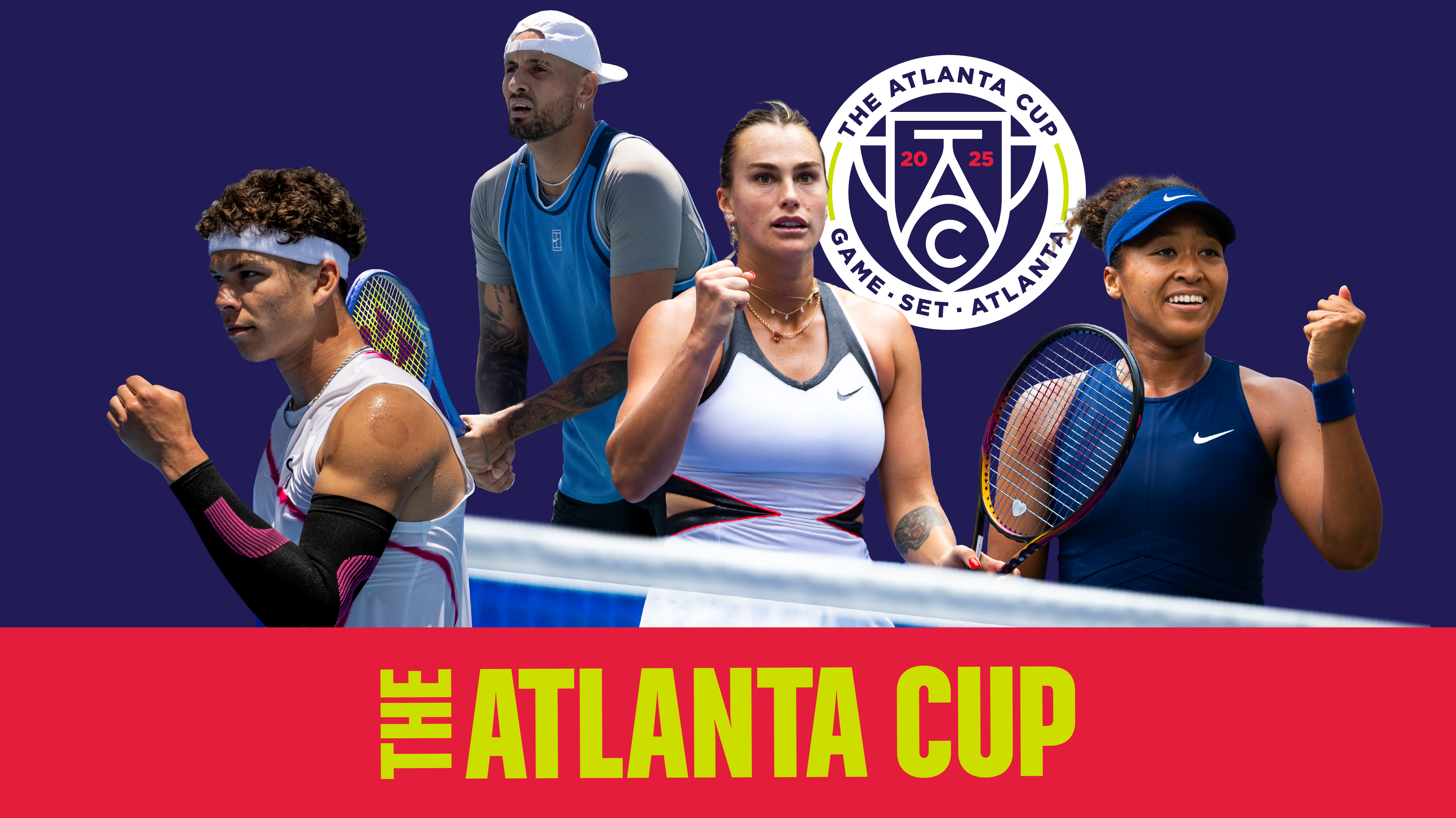 The Atlanta Cup, featuring Sabalenka, Osaka, Shelton, Kyrgios presale information on freepresalepasswords.com