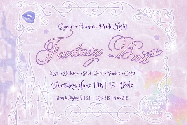 Presales to queer + femme pride night: fantasy ball @ 191 toole: members use these when buying pre-sale tickets