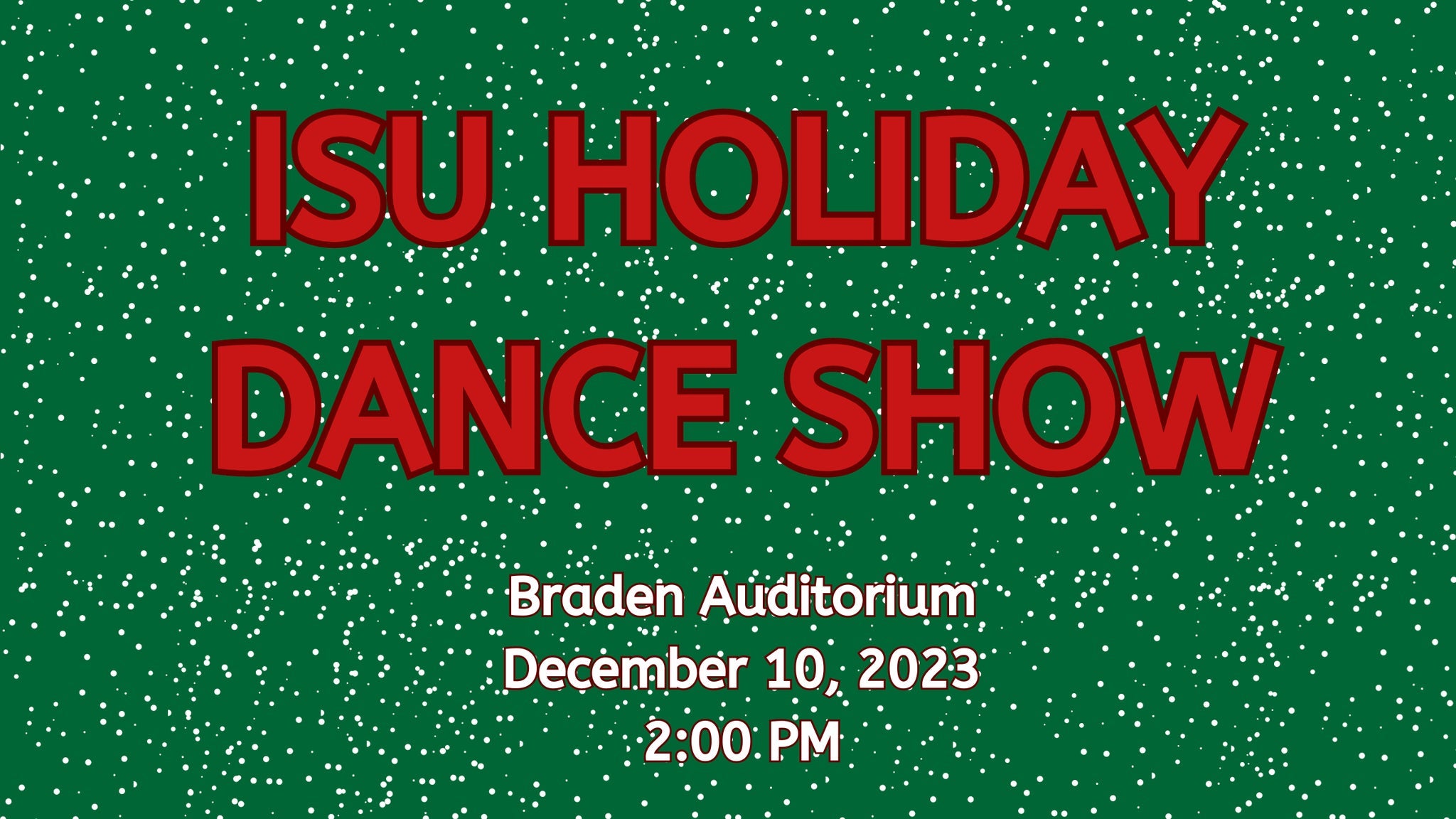 Illinois State University Holiday Dance Show