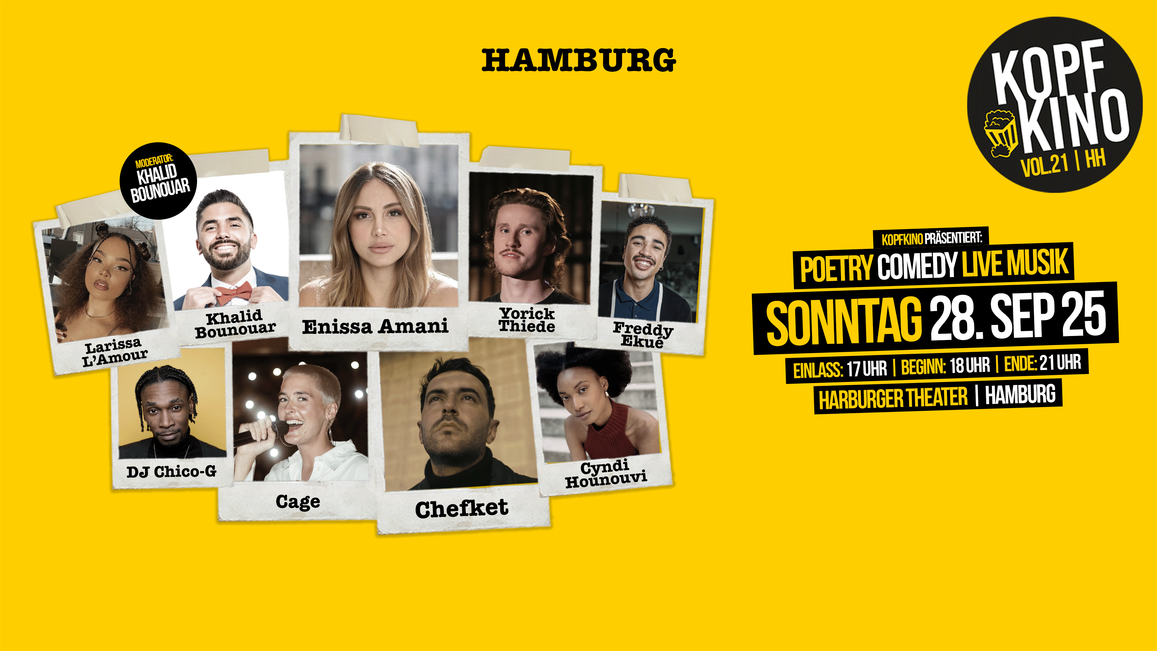 Kopfkino Vol.21: Comedy • Poetry • Live Musik in Hamburg – 2025-09-28