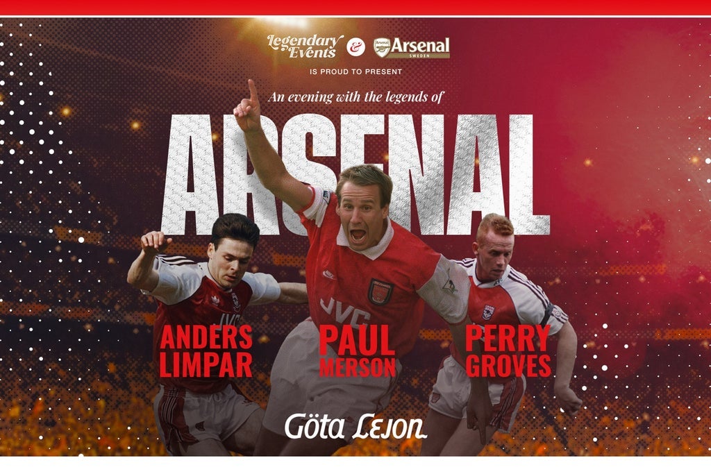 Arsenal Legends, Anders Limpar, Perry Groves & Paul Merson