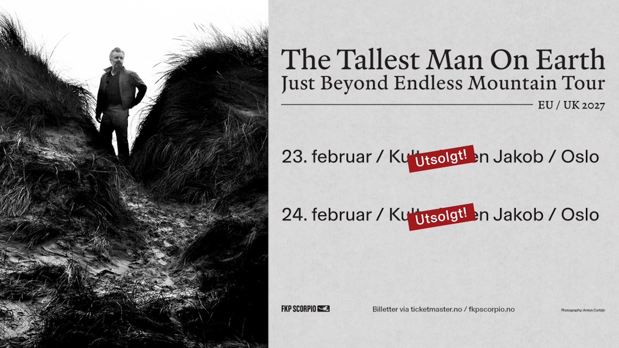 The Tallest Man On Earth (UTSOLGT)