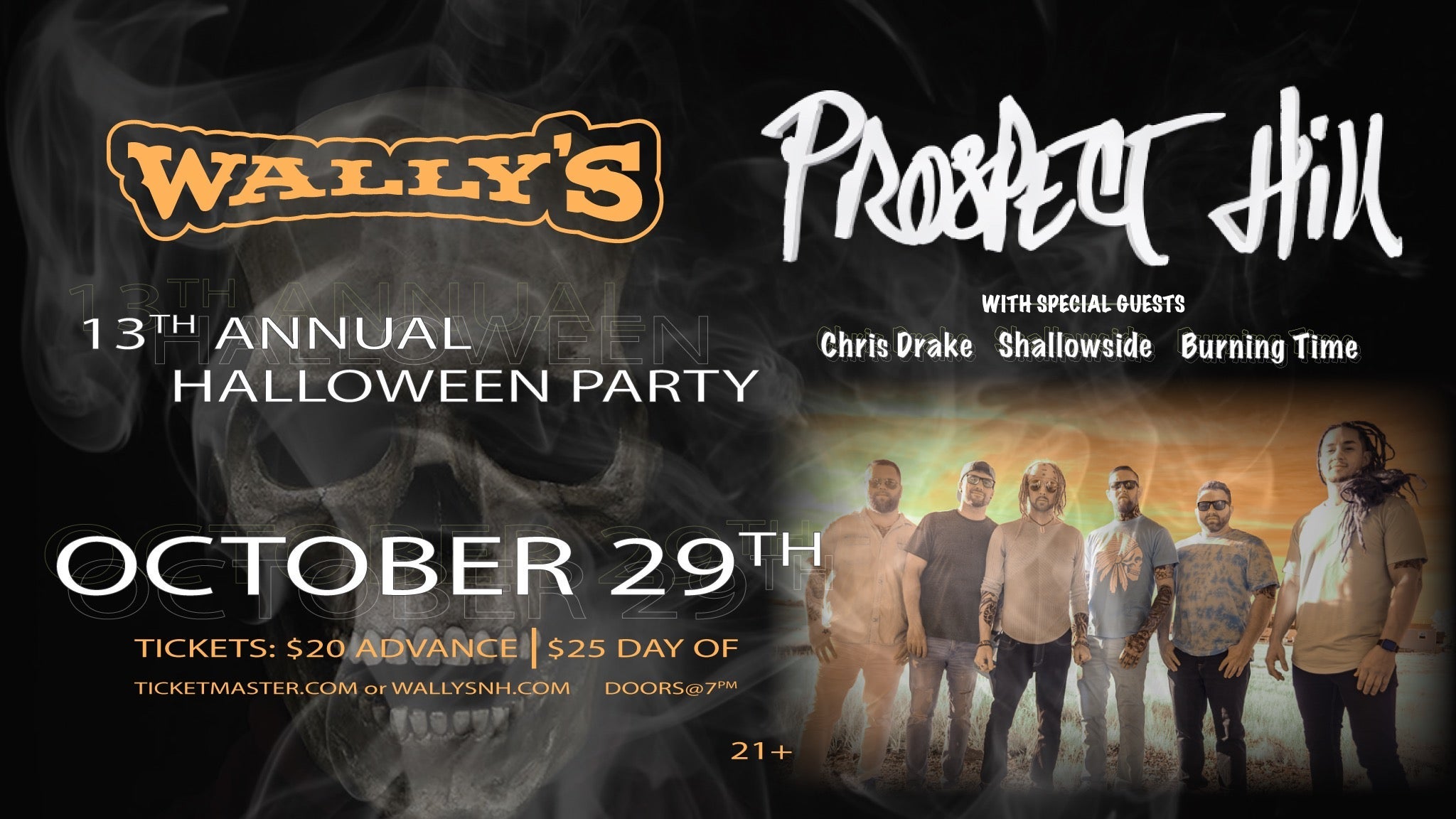 13th Annual Prospect Hill Halloween Party October 29, 2022 at Wally's