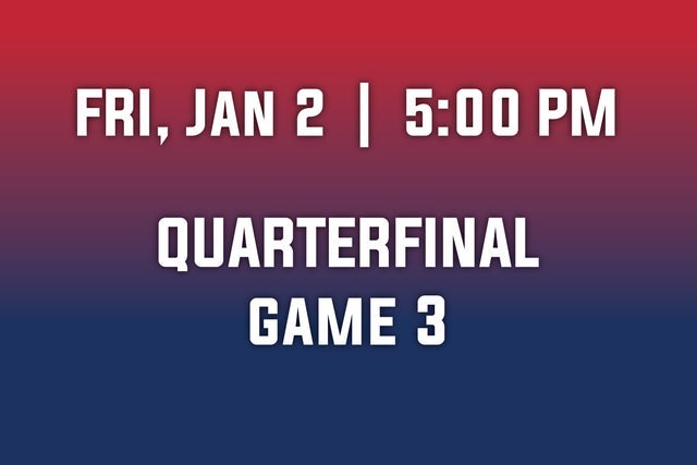 2026 IIHF World Junior Championship Quarterfinal 3 in Saint Paul promotional photo for Ticketmaster Holiday Promotion presale tickets offer