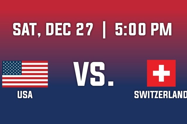 2026 IIHF World Junior Championship-Group A - USA v. Switzerland in Saint Paul promotional photo for Priority Access presale tickets offer