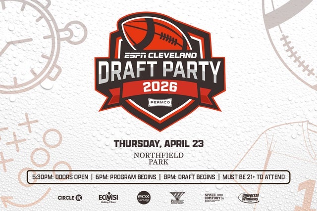 ESPN Cleveland Draft Party in Northfield promotional photo for Radio presale tickets offer