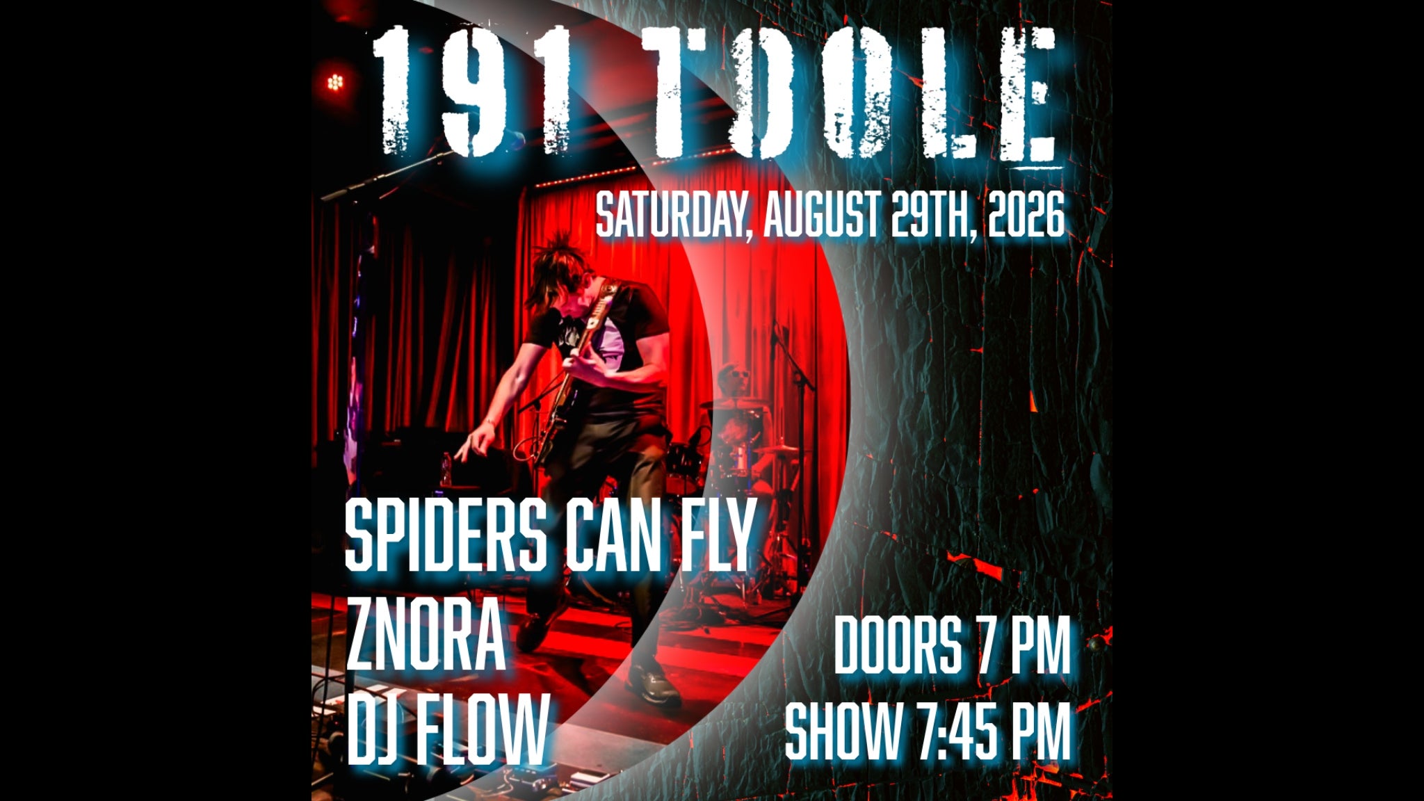 DJ Flow, Znora + Spiders Can Fly @ 191 Toole