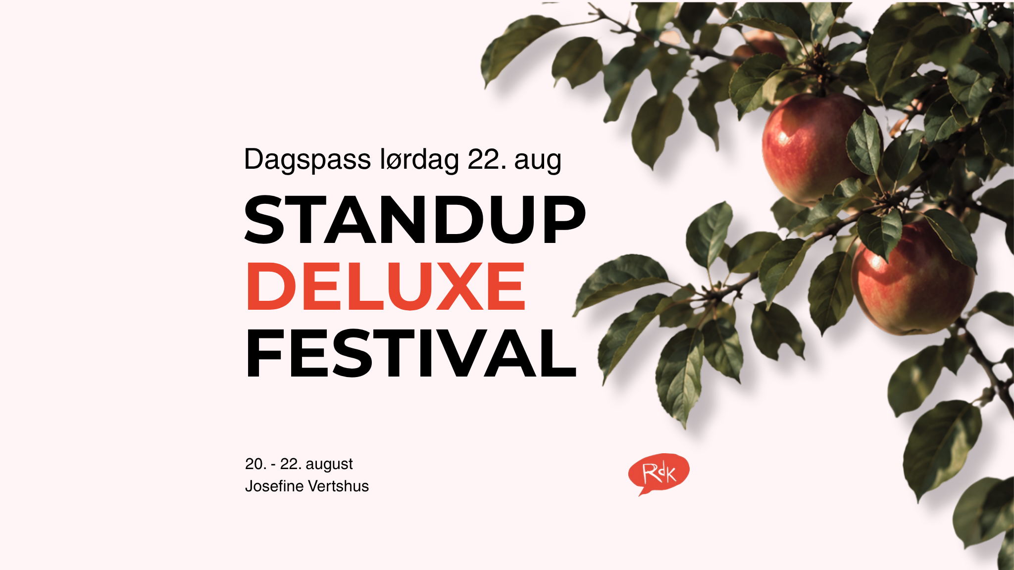 Standup Deluxefestival dagspass lørdag