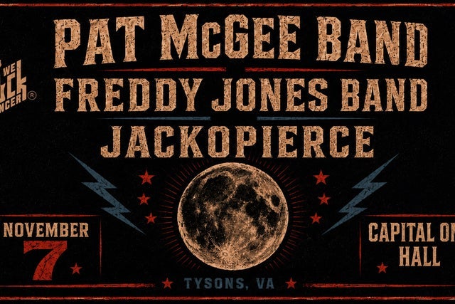 WRC Presents Pat McGee Band, Freddy Jones Band and Jackopierce in Tysons promotional photo for We Rock Cancer presale tickets offer