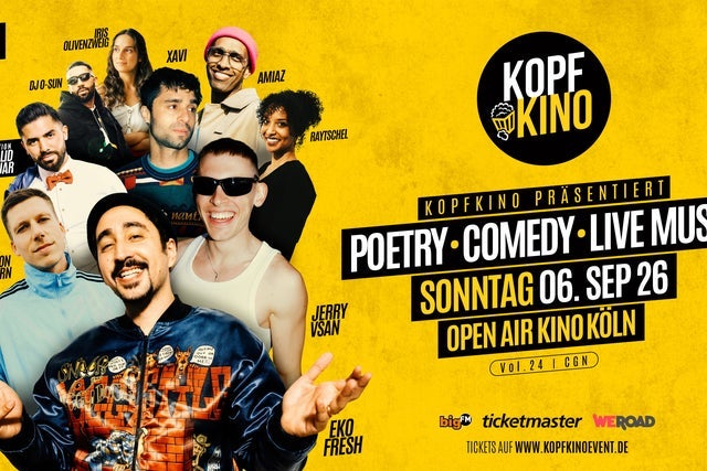 Kopfkino Vol.24: Comedy • Poetry • Live Musik in Köln "Open Air"