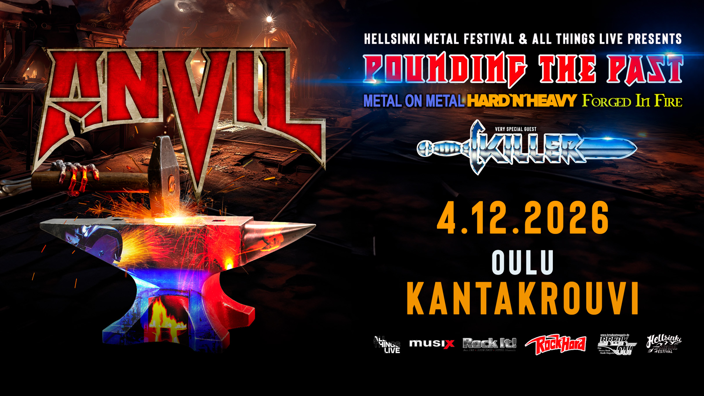 Anvil concerts and tour dates | GlobalGigMap