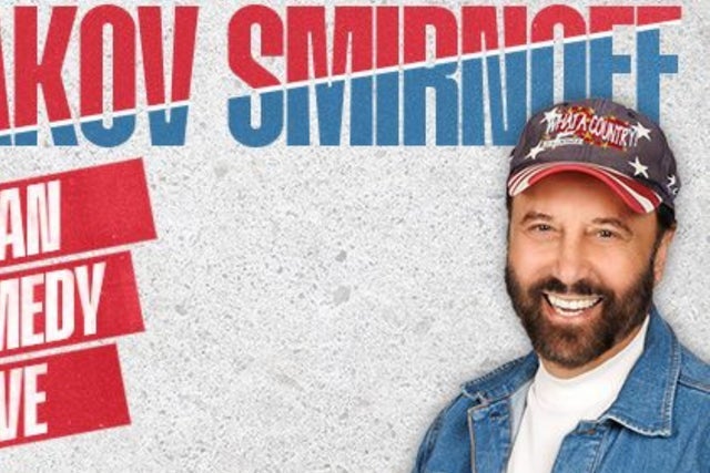 Yakov Smirnoff with Special Guests Jaron Myers and Christian McCartney in Birmingham promotional photo for Fall-In to $25 All-In presale tickets offer