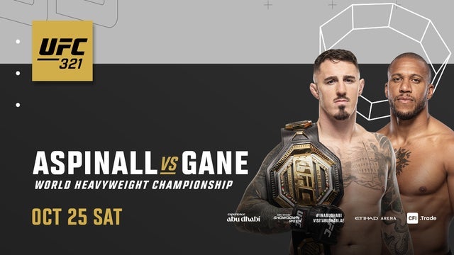 UFC® 321 in Etihad Arena, Yas Island, Abu Dhabi 25/10/2025