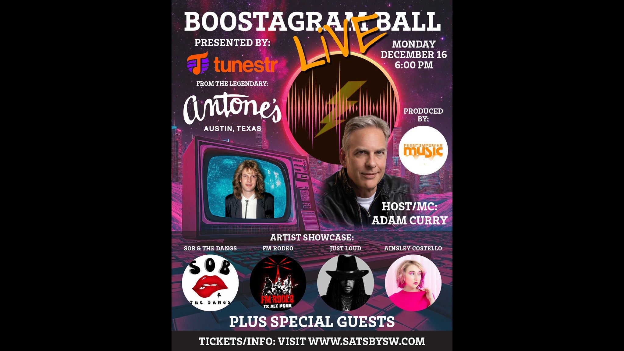 Adam Curry’s Boostagram Ball Live at Antone’s Nightclub – Austin, TX