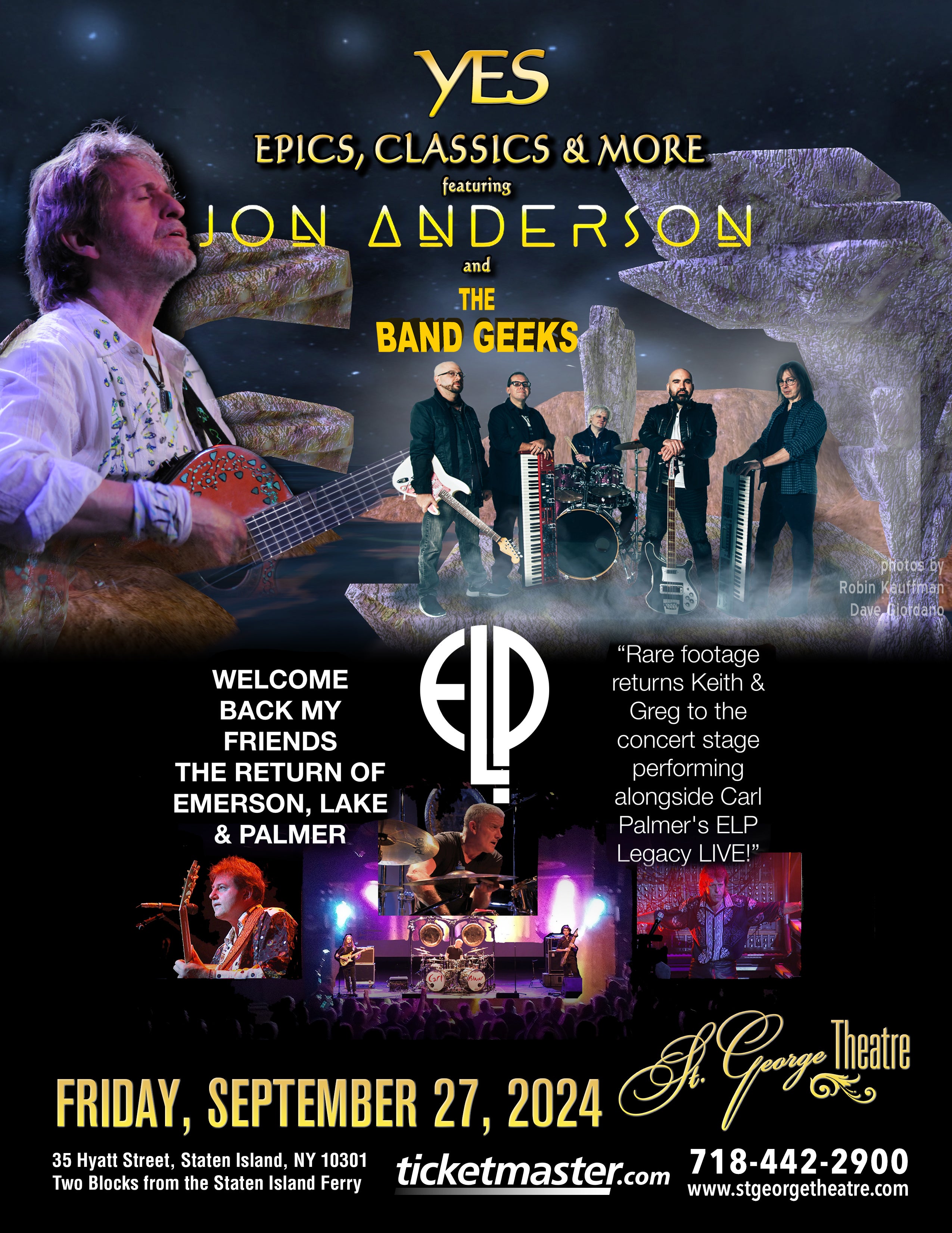 Yes Epics & Classics ft. Jon Anderson & Band Geeks / The Return of ELP at St. George Theatre – Staten Island, NY