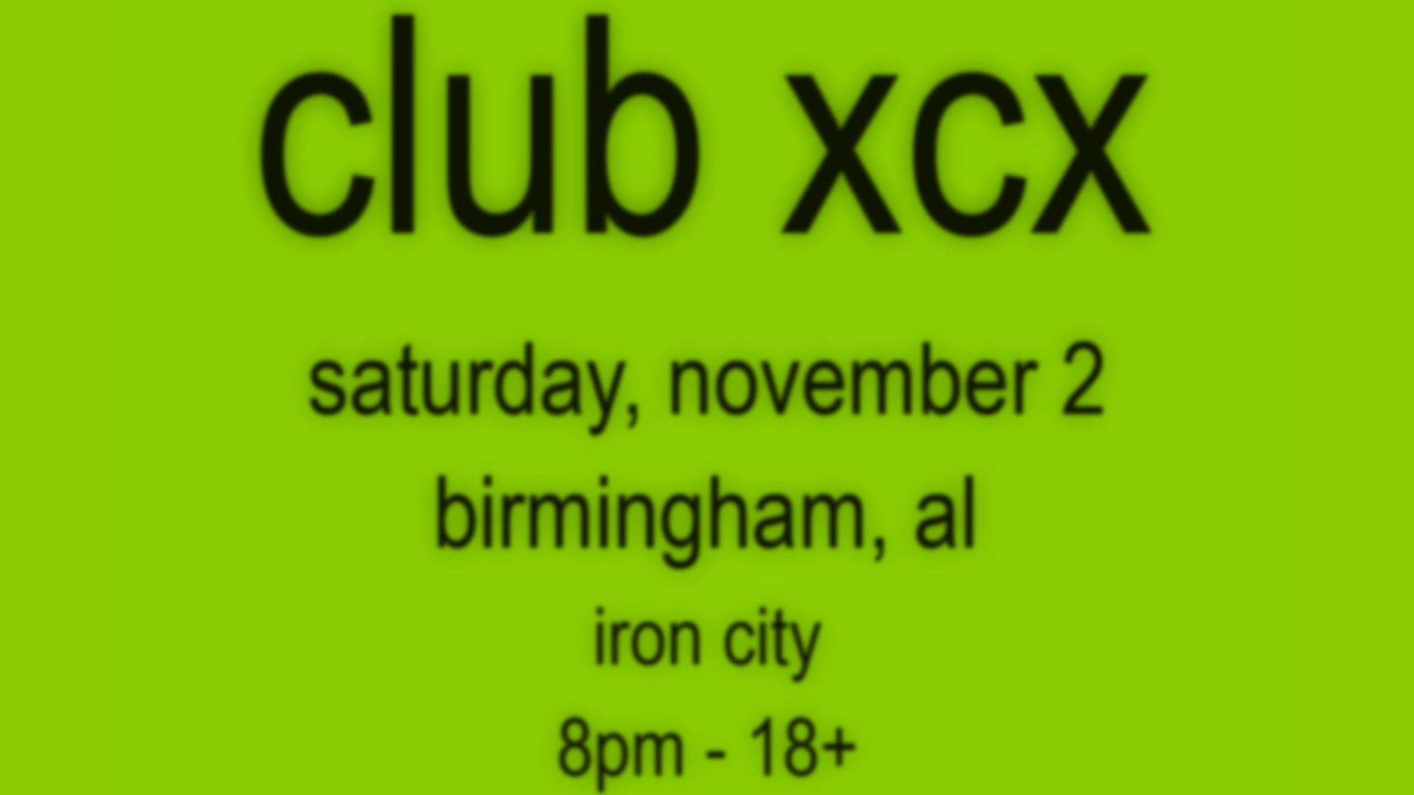 CLUB XCX – Charli XCX & Hyperpop Dance Party at Iron City – Birmingham, AL