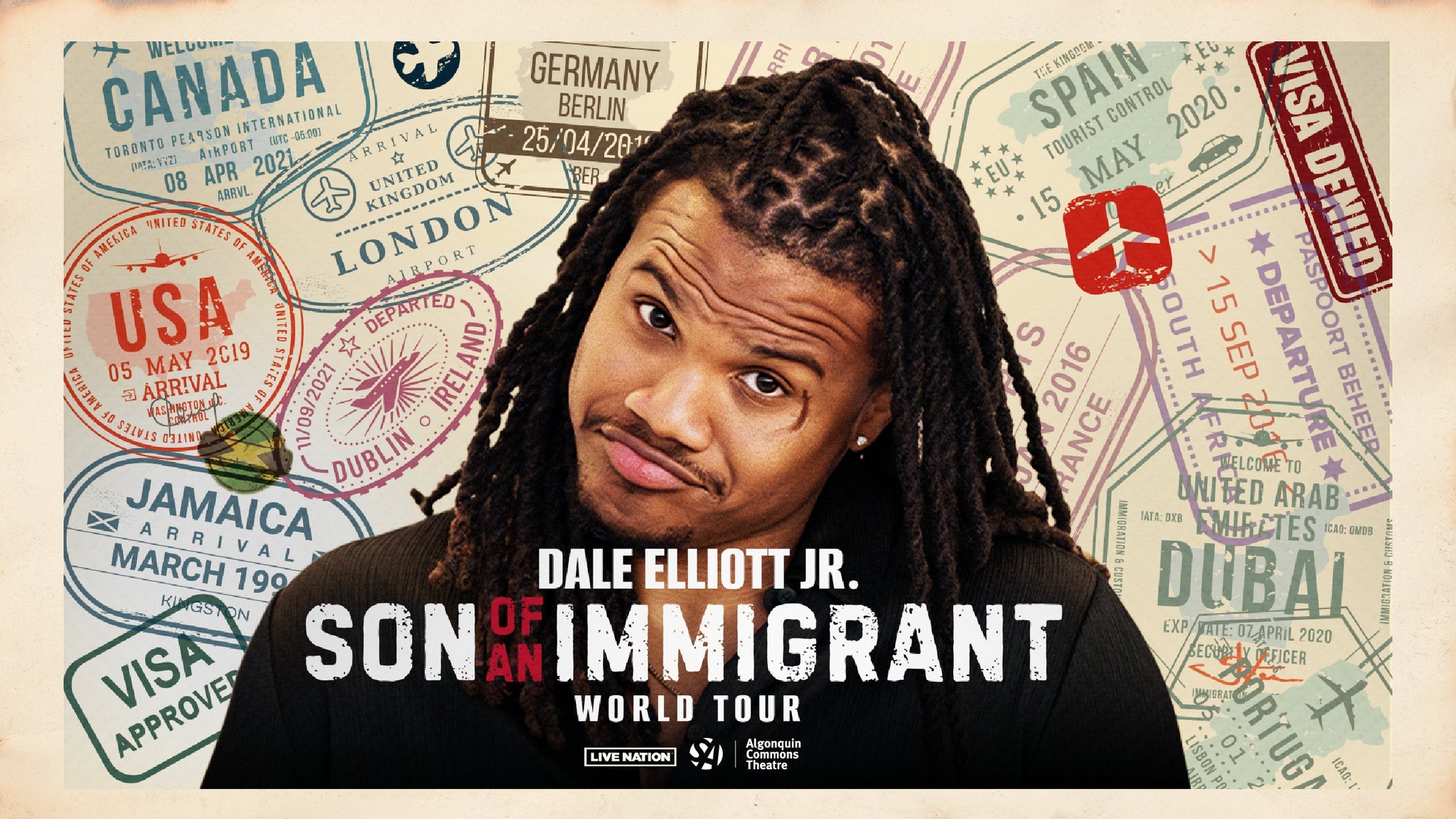 Dale Elliott Jr: Son of an Immigrant World Tour