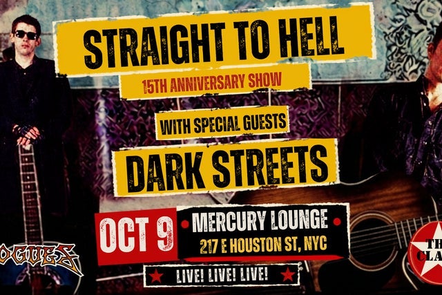 Preventas de dark streets &amp; straight to hell "pogues vs clash": los miembros usan estos c&oacute;digos al comprar entradas en preventa