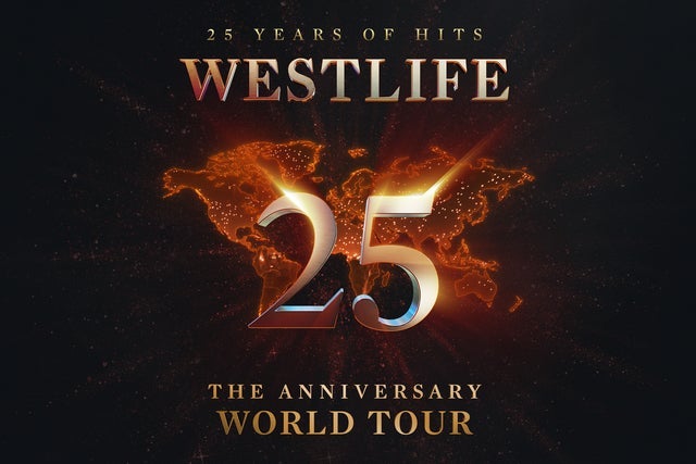 Westlife 25 - the Anniversary World Tour in Sheffield: pre-sale passwords Westlife 25 - the Anniversary World Tour in Sheffield promotional photo for Ticketmaster presale tickets offer