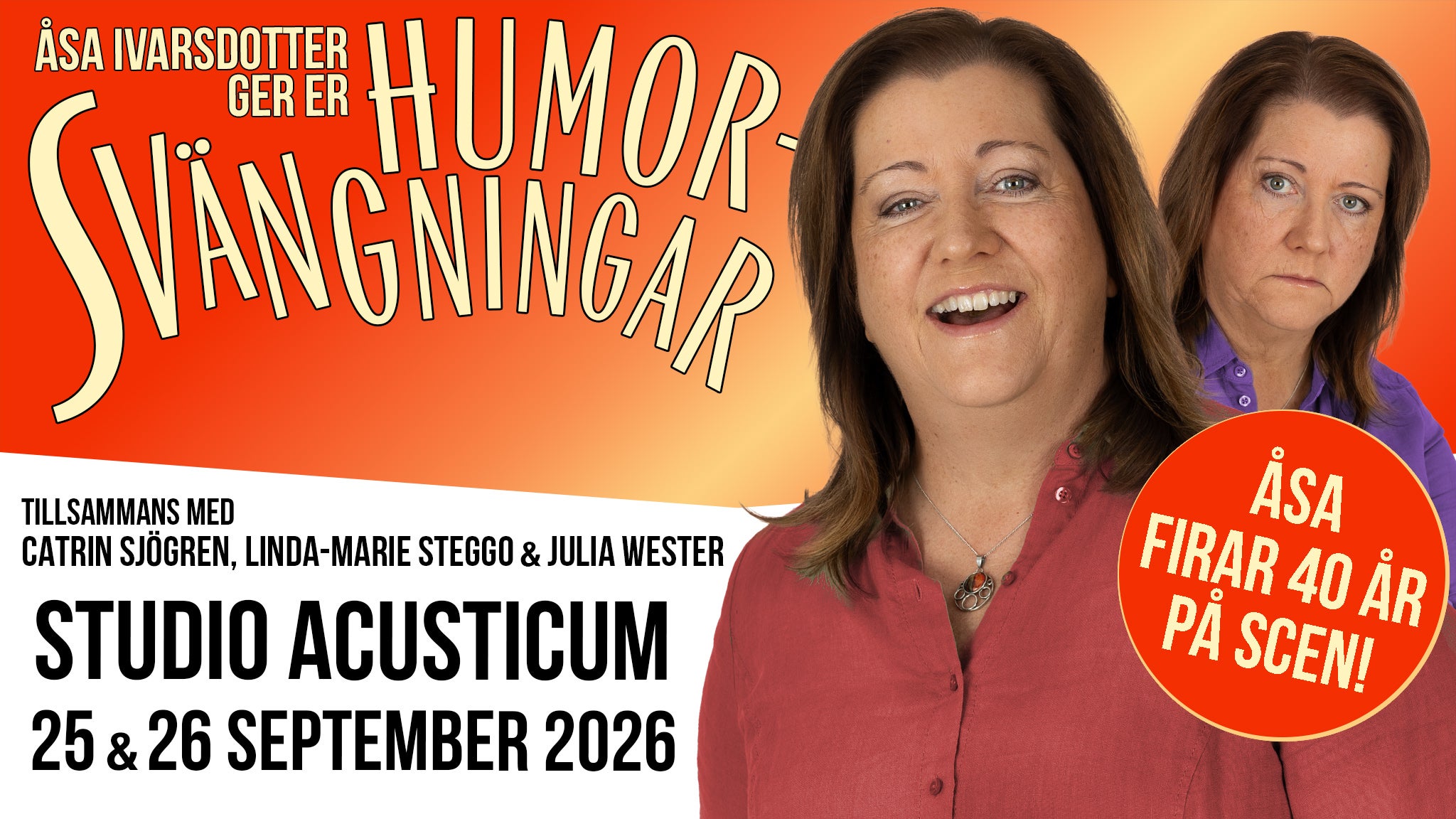 Humorsvängningar Lördag 26/9 - Teatro en Piteå