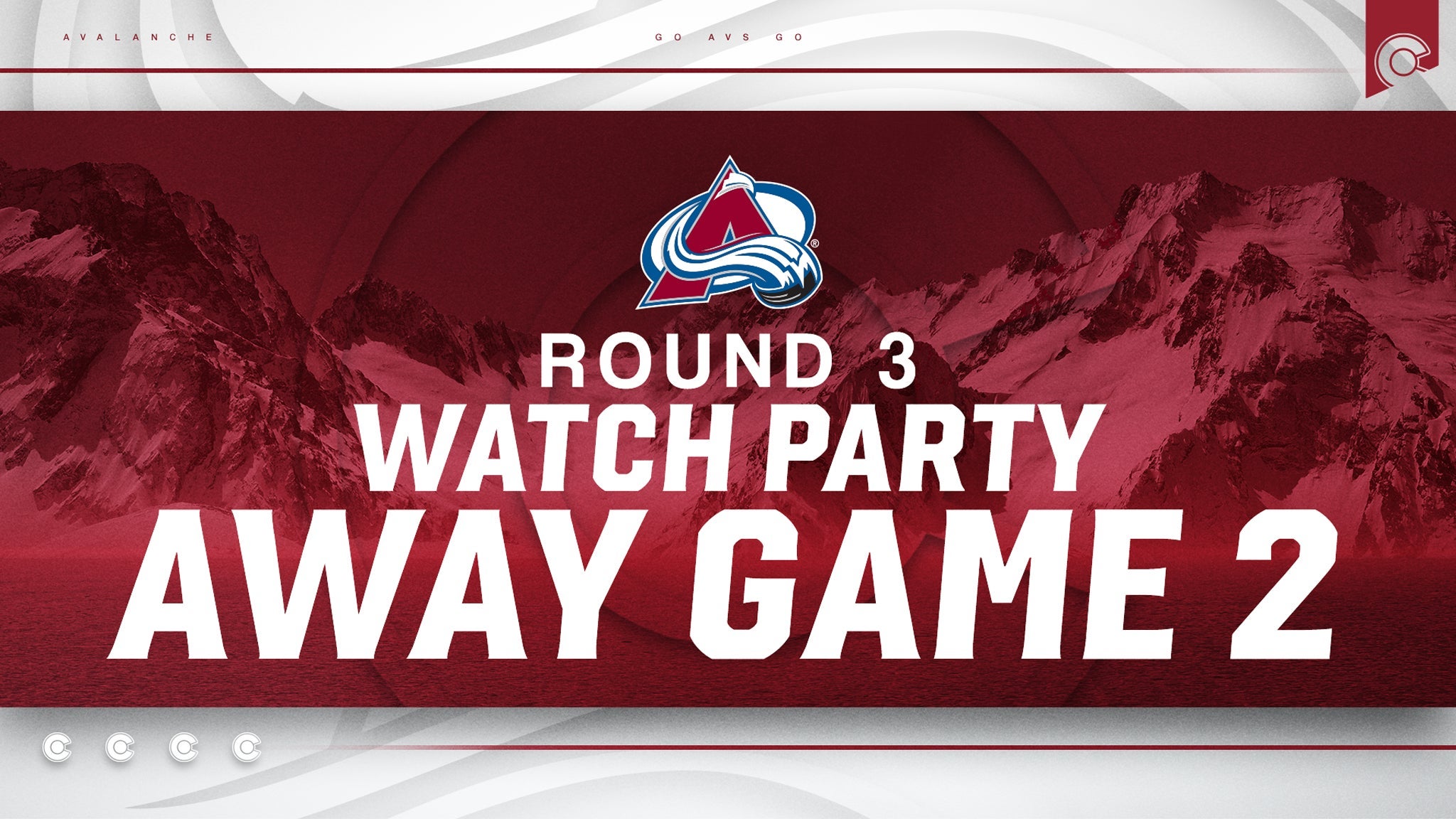 Third Round - Watch Party: Avalanche v Knights Rd 3 Away Game 2