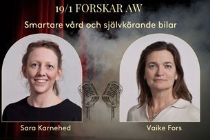 Ett smörrebröd en dryck och två forskare