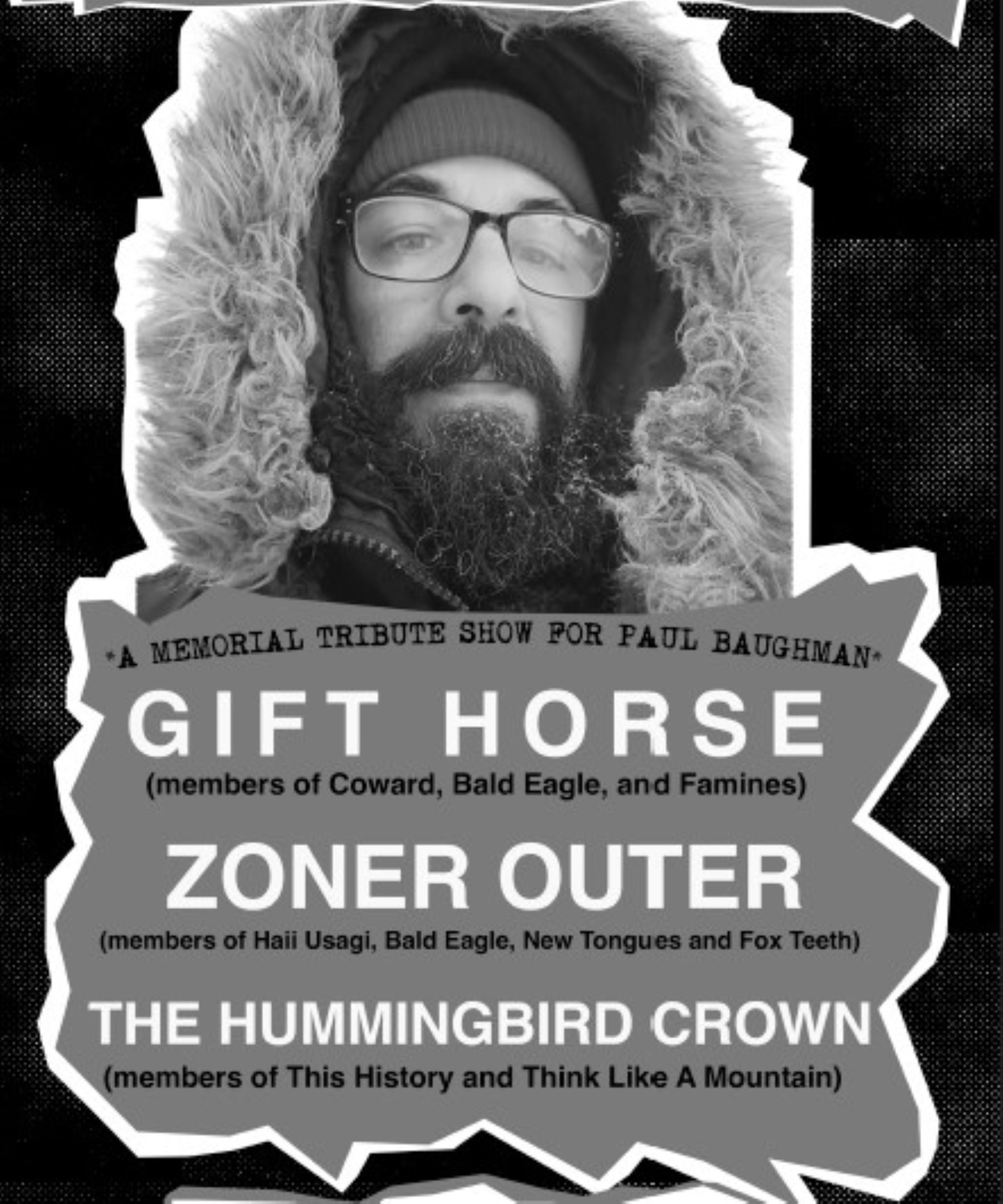 A Memorial Tribute Show For Paul Baughman Ft. Gift Horse + Zoner Outer at Rose Music Hall – Columbia, MO