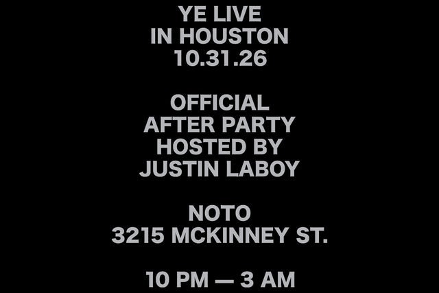 Ye Concert Afterparty
