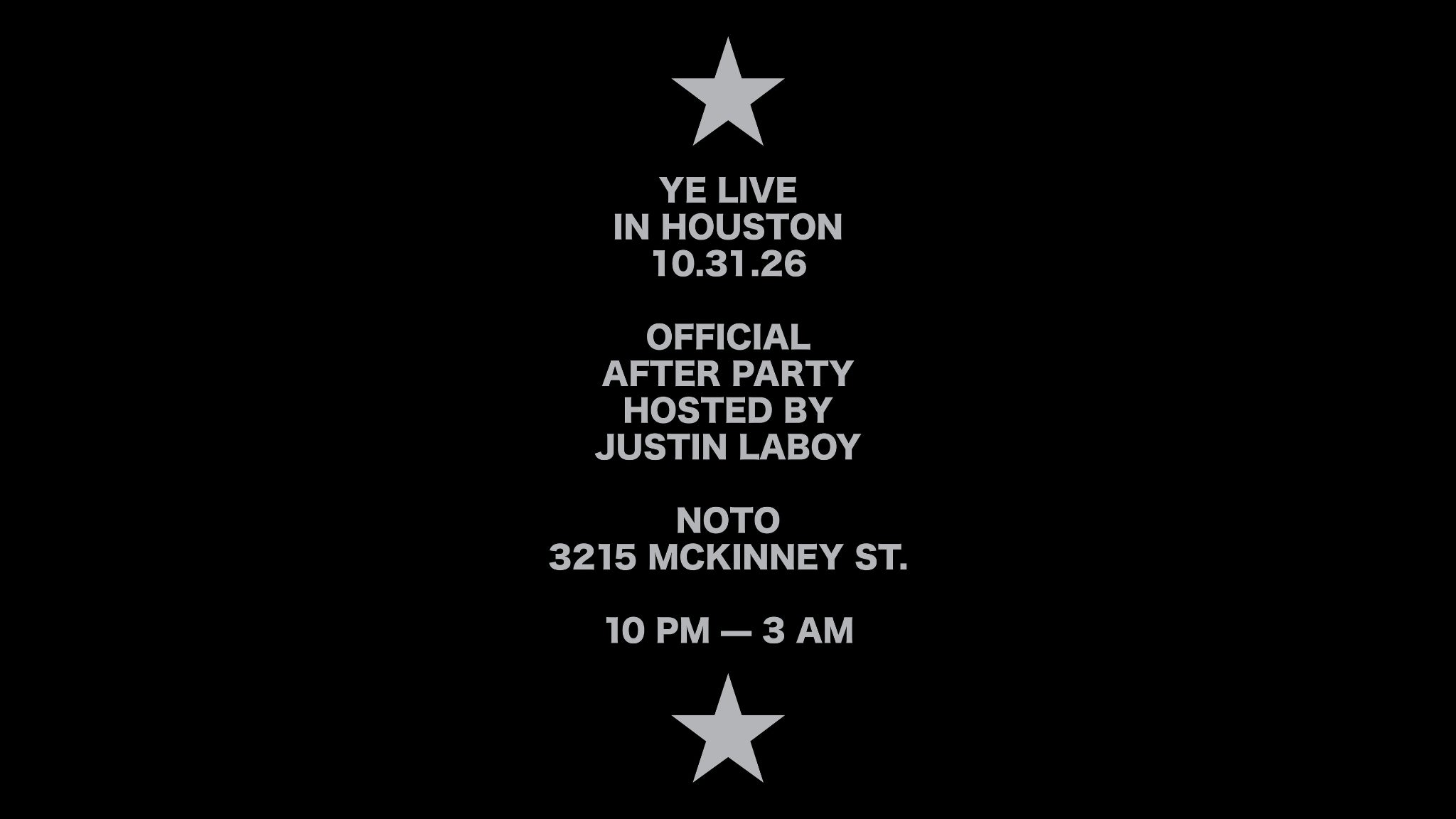 Ye Concert Official Afterparty Hosted By Justin LaBoy