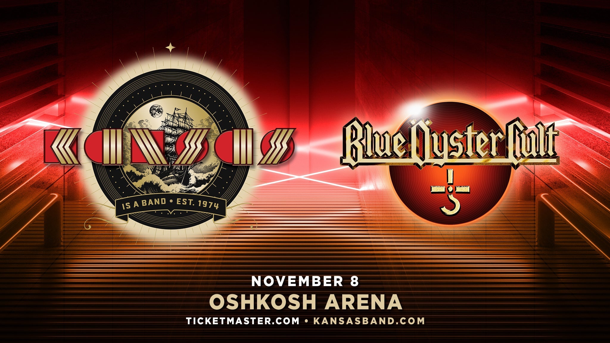 Kansas And Blue Oyster Cult at Oshkosh Arena – Oshkosh, WI
