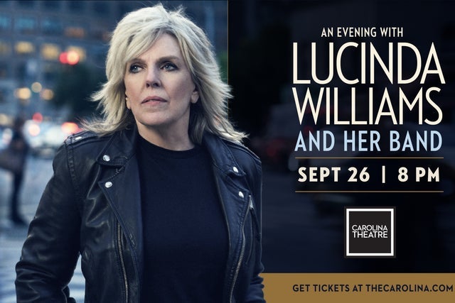 Presales to lucinda williams: members use these when buying pre-sale tickets